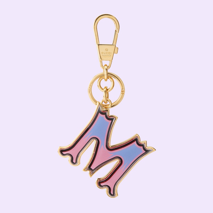727981.JCFUG.8555.001.100.0000.Light Letter M Plexiglas keychain